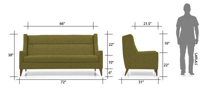 Charle Modular Sofa 3Seater (Royal Tanzanite)